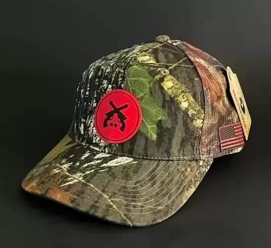 Camo Leather Patch Hat